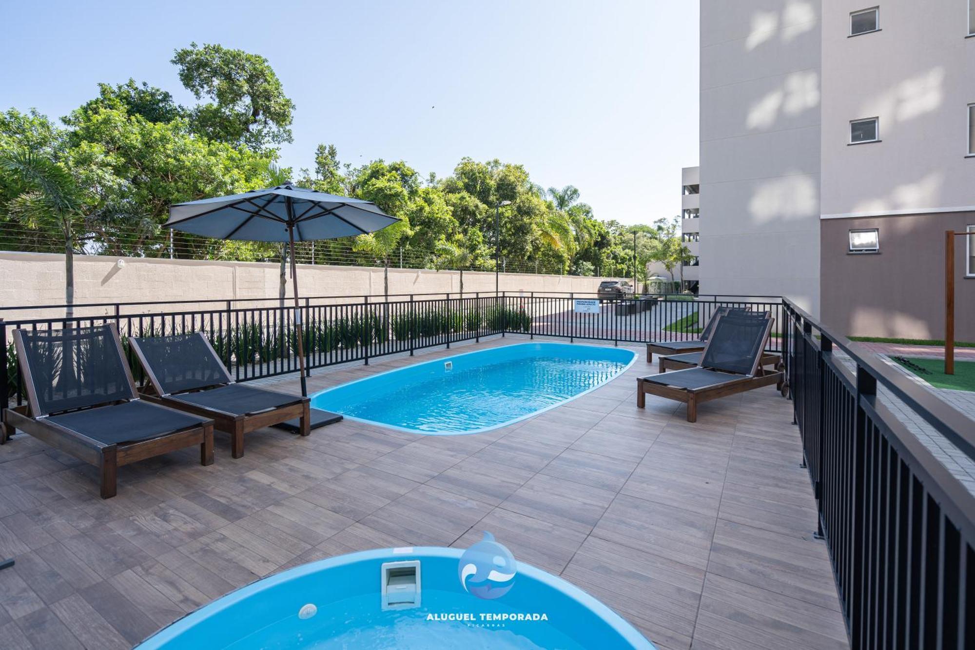 PiçarrasApartamento 150M Da Praia Com Sacada, Wi-Fi Ar Condicionado, Piscina, Portaria 24H, Playground E Vaga De Garagemアパートメント エクステリア 写真